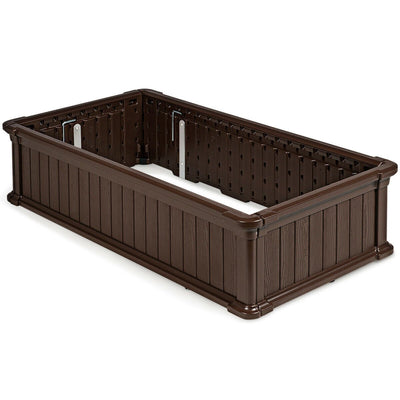 48 Inch x 24 Inch Raised Garden Bed Rectangle Plant Box - Relaxacare