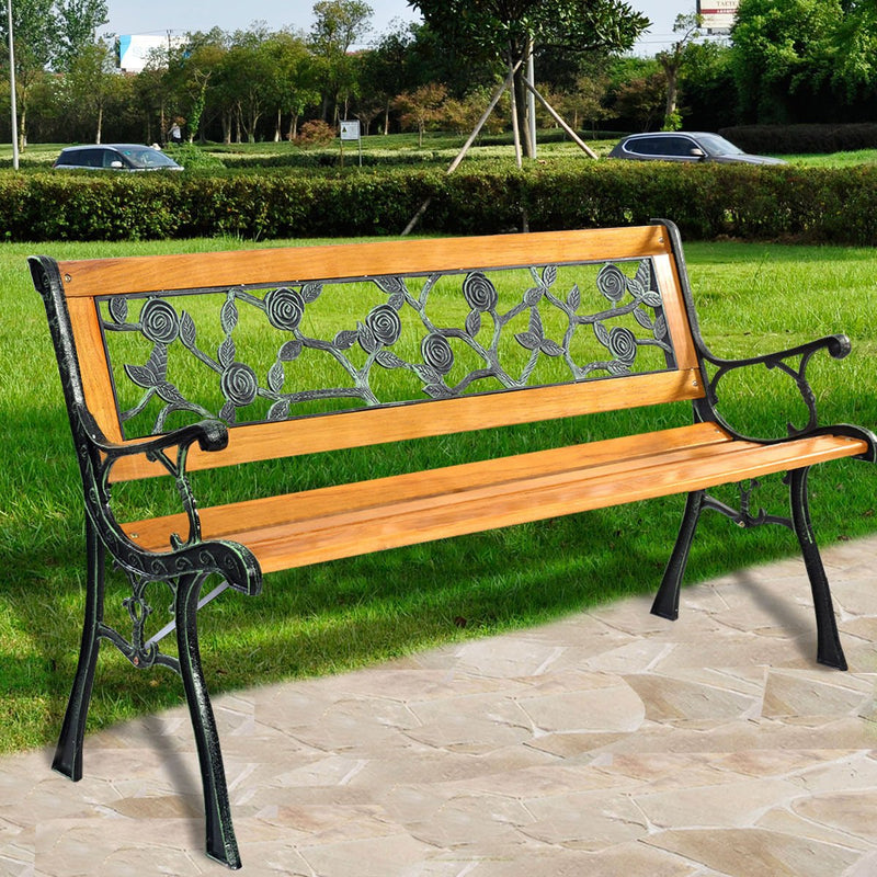 49 1/2 Inch Patio Park Garden Porch Chair Bench - Relaxacare