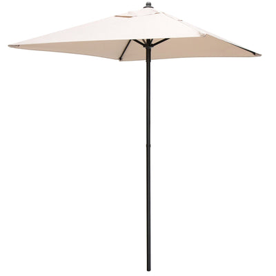 5 Feet Patio Square Market Table Umbrella Shelter with 4 Sturdy Ribs - Relaxacare