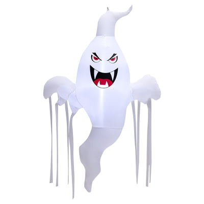 5 Feet Tall Halloween Inflatable Hanging Ghost Decoration with LED Light - Relaxacare