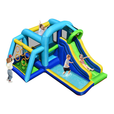 5 In 1 Kids Inflatable Climbing Bounce House without Blower - Relaxacare