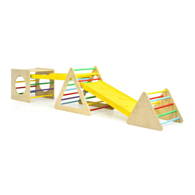 5 in 1 Toddling Kids Climbing Triangle and Cube Playing Set - Relaxacare