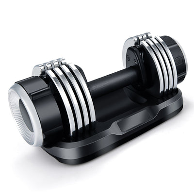 5-in-1 Weight Adjustable Dumbbell with Anti-Slip Fast Adjust Turning Handle - Relaxacare