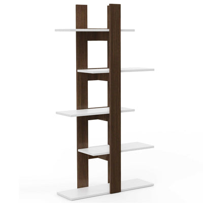 5-Tier Freestanding Bookshelf with Anti-Toppling Device - Relaxacare