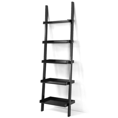 5-Tier Ladder Shelf with Open Shelves for Living Room Home Office - Relaxacare