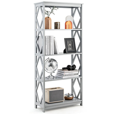 5-Tier Modern Freestanding Bookcase with Open Shelves - Relaxacare