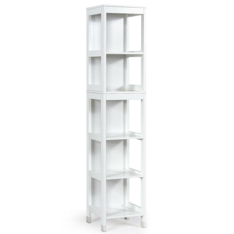 5-Tier Multifunctional Bathroom Floor Cabine Storage with 2 Drawers - Relaxacare
