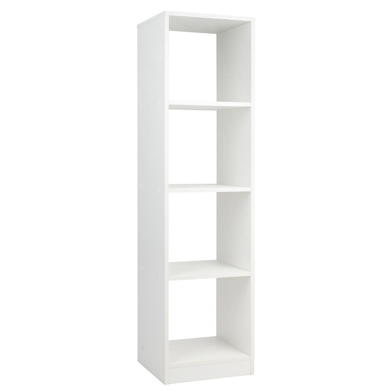 5 Tiers 4-Cube Narrow Bookshelf with 4 Anti-Tipping Kits - Relaxacare