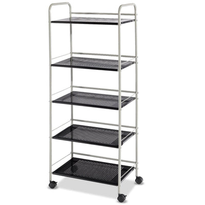 5 Tiers Storage Cart Rack Utility Shelf - Relaxacare