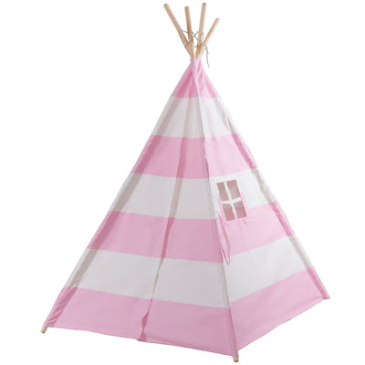 5' White & Pink Portable Indian Children Sleeping Dome Play Tent - Relaxacare