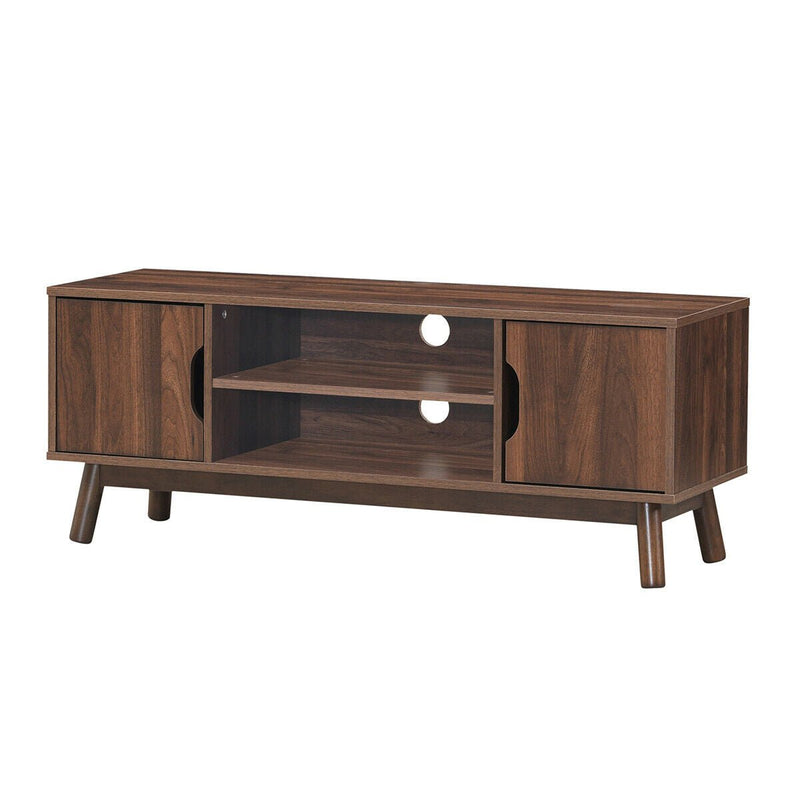 50 Inch Wood Media TV Stand with Storage Shelf - Relaxacare