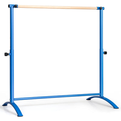 51 Inch Ballet Barre Bar with 4-Position Adjustable Height-Blue - Relaxacare