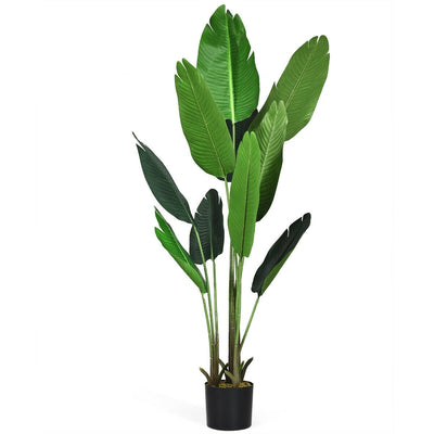 5.3 Feet Artificial Decorative Tropical Indoor-Outdoor Tree - Relaxacare