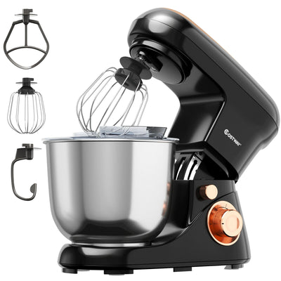 5.3 Qt Stand Kitchen Food Mixer 6 Speed with Dough Hook Beater - Relaxacare