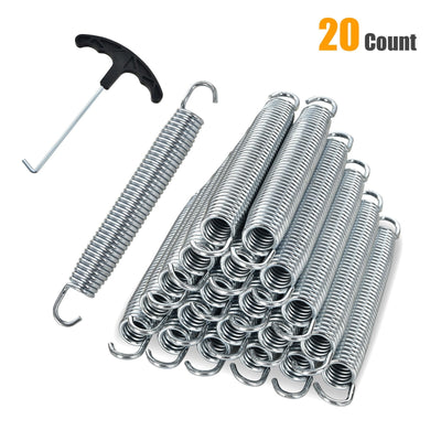 5.5 Inch/7 Inch Rustproof Galvanized Steel Replacement Trampoline Elasticity Springs-7" - Relaxacare