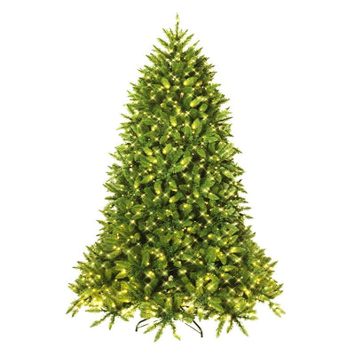 5/6 Feet Artificial Fir Christmas Tree with LED Lights and 600/1250 Branch Tips - Relaxacare