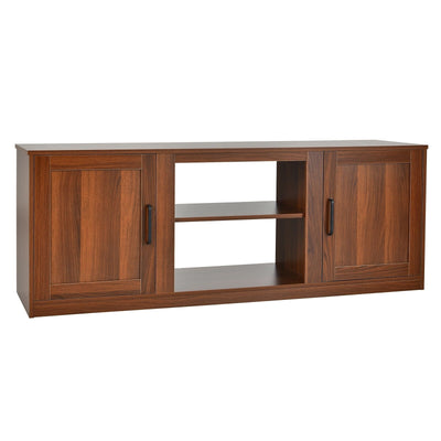 58 Inches TV Stand with 2 Cabinets for 65-Inch TV-Vintage - Relaxacare