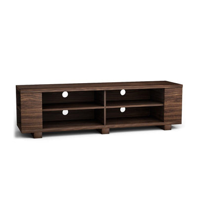 59 Inch Console Storage Entertainment Media Wood TV Stand-Walnut - Relaxacare