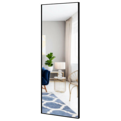 59''Full Length Mirror Large Rectangle Bedroom Mirror-Black - Relaxacare