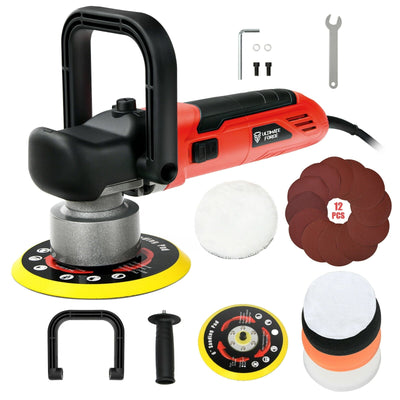 6" Electric Dual Action Orbital Polisher Sander Kit with 6 Variable Speeds - Relaxacare