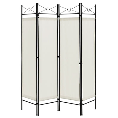 6 Feet 4-Panel Folding Freestanding Room Divider-White - Relaxacare