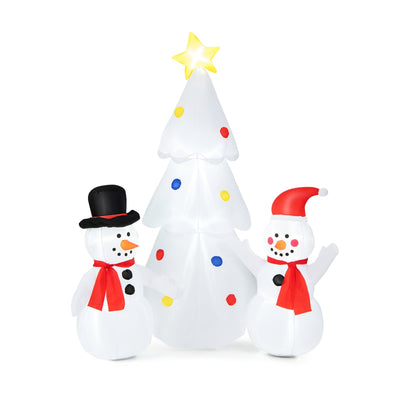 6 Feet Inflatable Christmas Tree with Snowman - Relaxacare
