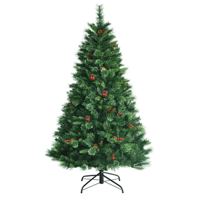 6 Feet Pre-Lit Christmas Spruce Tree with 790 Tips and 350 Lights - Relaxacare