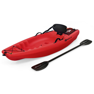 6 Feet Youth Kids Kayak with Bonus Paddle and Folding Backrest for Kid Over 5 - Relaxacare