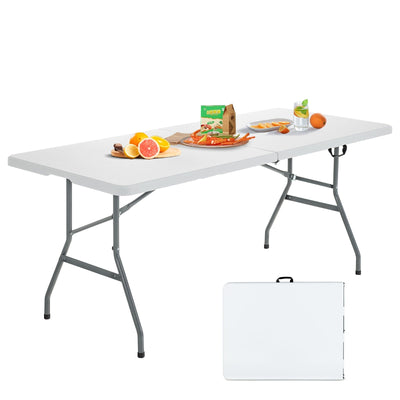 6' Folding Portable Plastic Outdoor Camp Table - Relaxacare