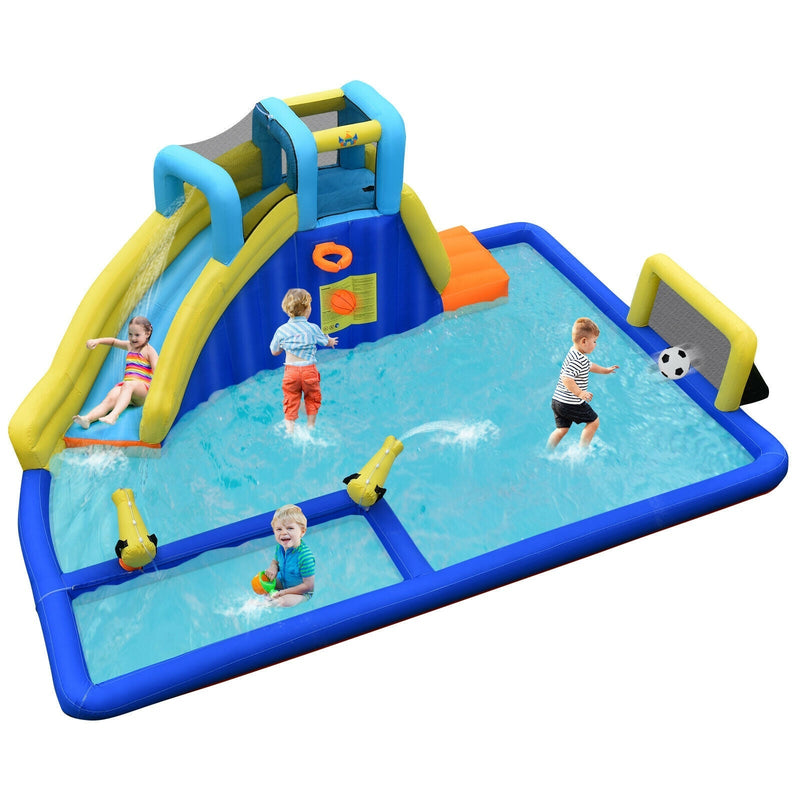 6-in-1 Inflatable Water Slide Jumping House without Blower - Relaxacare