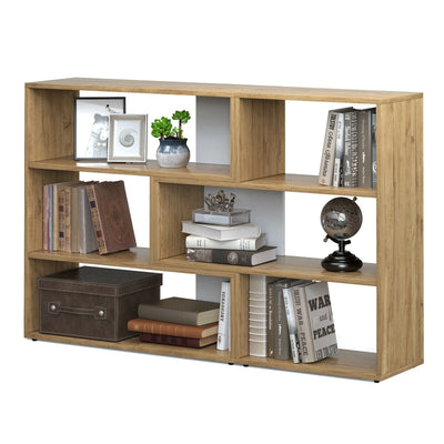 6-Open Bookshelf Display Stand for Corner - Relaxacare