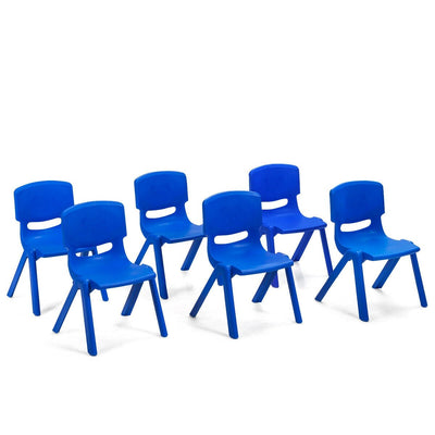 6-pack Kids Plastic Stackable Classroom Chairs - Relaxacare