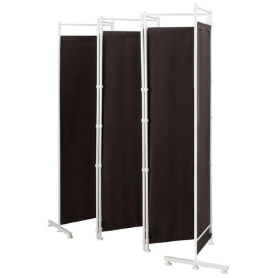 6-Panel Room Divider Folding Privacy Screen -Brown - Relaxacare