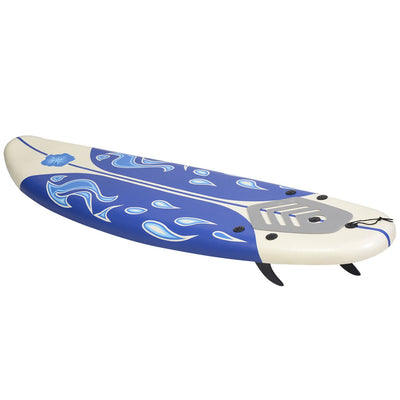 6' Surf Foamie Boards Surfing Beach Surfboard-White - Relaxacare