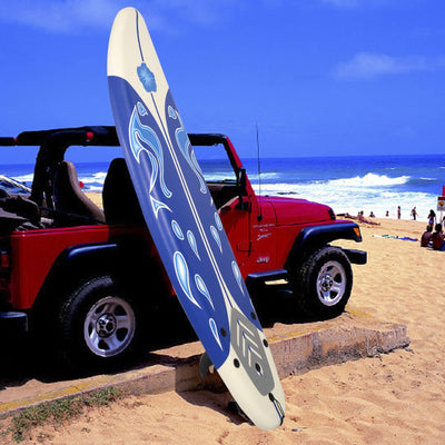 6' Surf Foamie Boards Surfing Beach Surfboard-White - Relaxacare