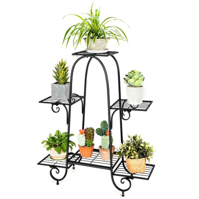 6-Tier Plant Stand with Adjustable Foot Pads - Relaxacare