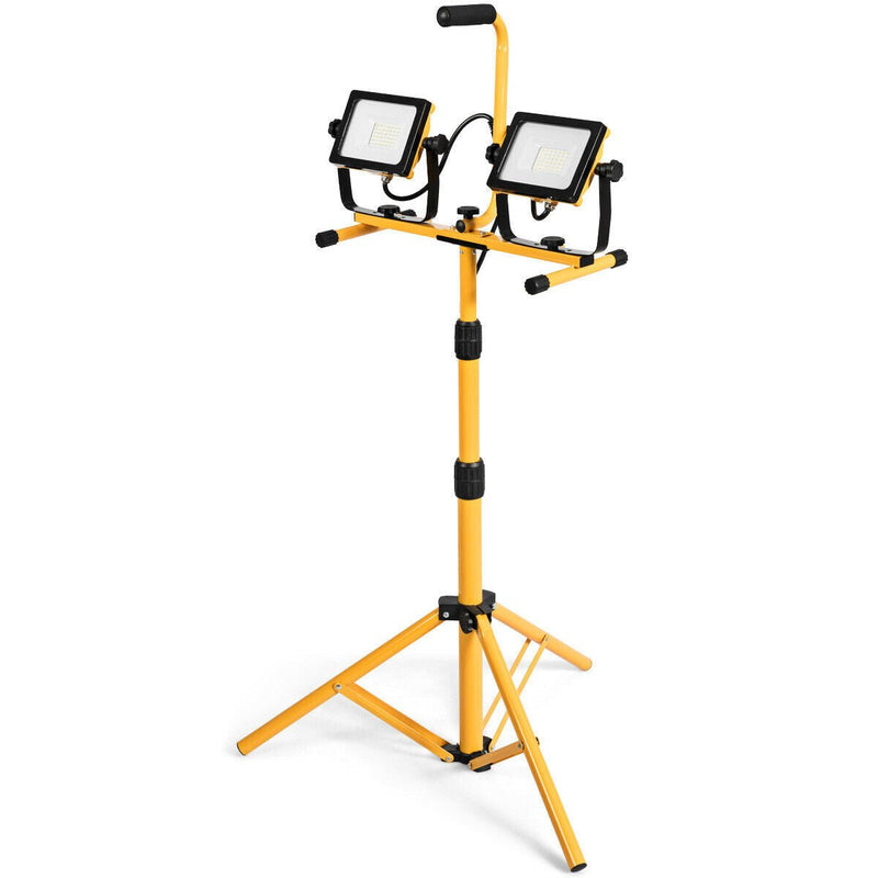 60W 6000 lm LED Work Light with Metal Tripod Stand - Relaxacare