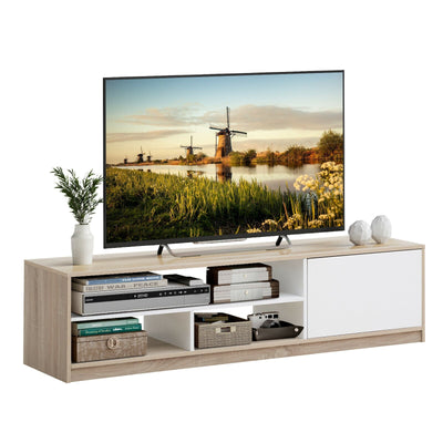 63 Inch TV Stand with Push-to-Open Door Cabinet for TVs up to 75 Inch - Relaxacare