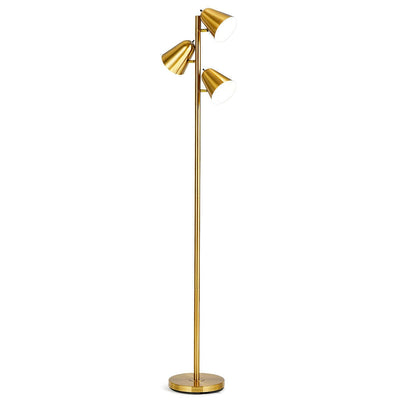 64 Inch 3-Light LED Floor Lamp Reading Light for Living Room Bedroom - Relaxacare