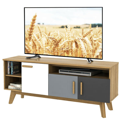 65 Inch TV Stand Entertainment Center Console with Adjustable Shelf - Relaxacare