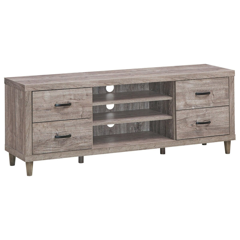 65 Inch TV Stand with Storage Shelves and 4 Drawers - Relaxacare