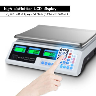 66 lbs Digital Weight Food Count Scale for Commercial - Relaxacare