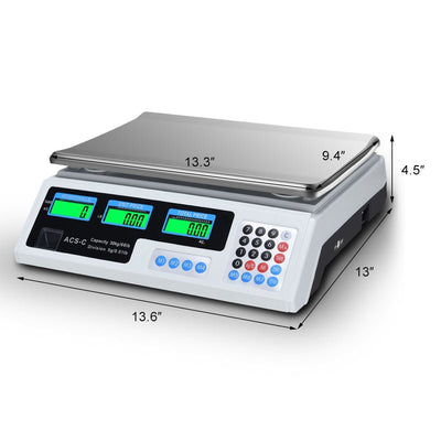 66 lbs Digital Weight Food Count Scale for Commercial - Relaxacare