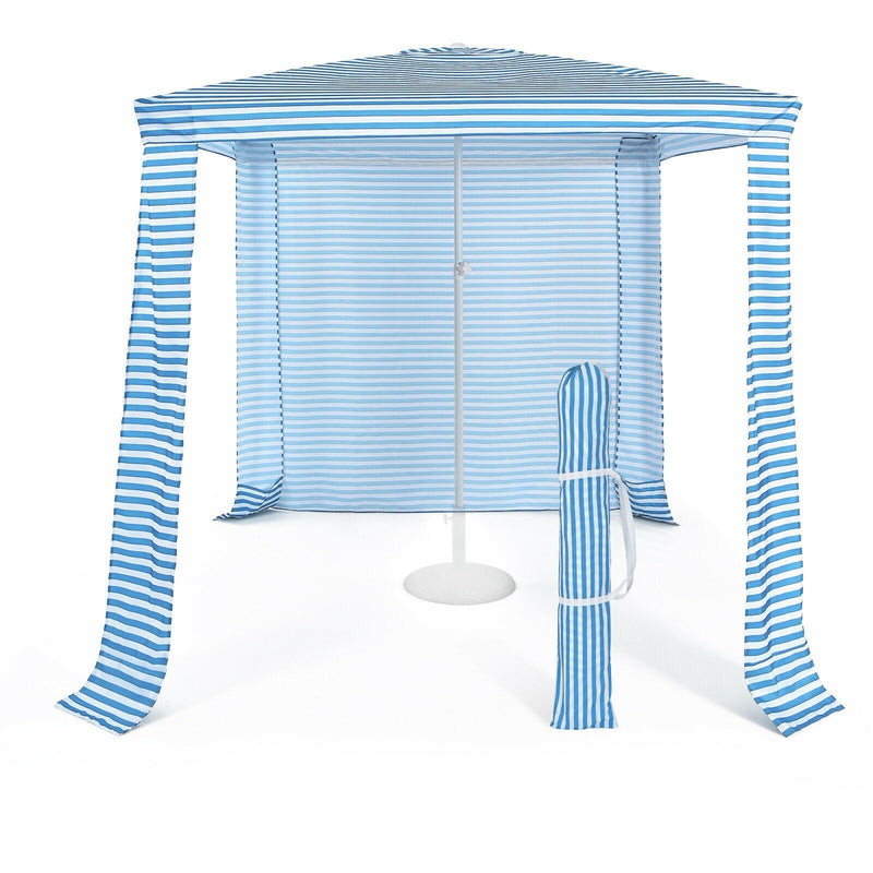 6.6 x 6.6 Feet Foldable and Easy-Setup Beach Canopy With Carry Bag - Relaxacare