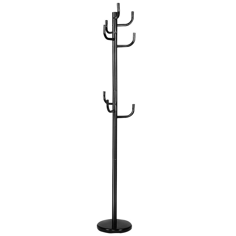 69 Inch Freestanding Metal Coat Rack for Entryway - Relaxacare