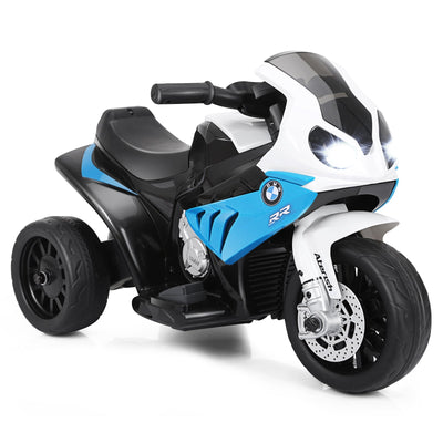 6V Kids 3 Wheels Riding BMW Licensed Electric Motorcycle-Blue - Relaxacare