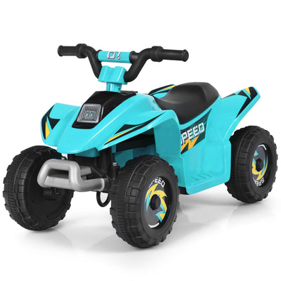 6V Kids Electric ATV 4 Wheels Ride-On Toy -Blue - Relaxacare