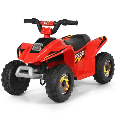 6V Kids Electric ATV 4 Wheels Ride-On Toy -Red - Relaxacare