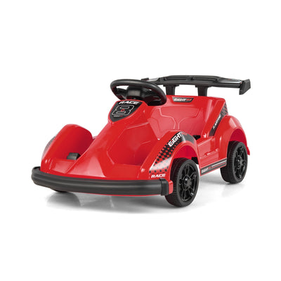 6V Kids Ride On Go Cart with Remote Control and Safety Belt-Red - Relaxacare