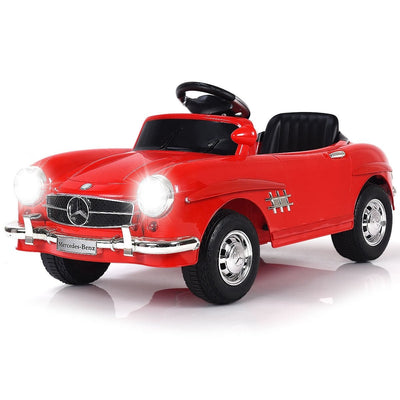 6V Licensed Mercedes Benz Kids Ride On Car with Parent Remote Control-Red - Relaxacare